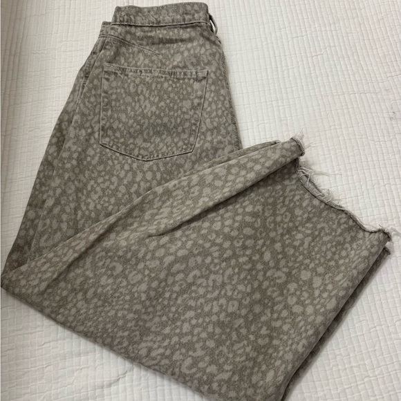 Target Denim - Women's Leopard Print Barrel Jeans - Taupe